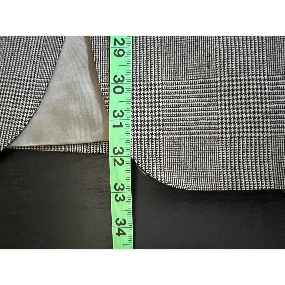 Polo University Club Ralph Lauren Blazer Grey Glen Plaid Wool Sport Coat 42R